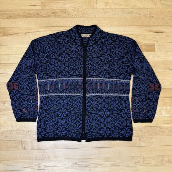 Peruvian Link Alpaca Collection Cardigan Sweater Full Zip Women's XL Peru Soft - Picture 1 of 8